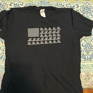 Gildan Black T-Shirt with Racing Graphic